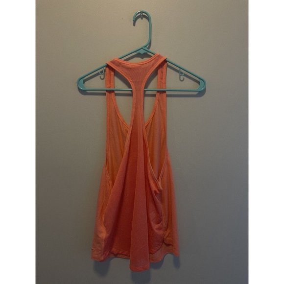 Womens Nike Orange racer back workout mesh Dri-Fit tank top size M/L - Picture 3 of 5